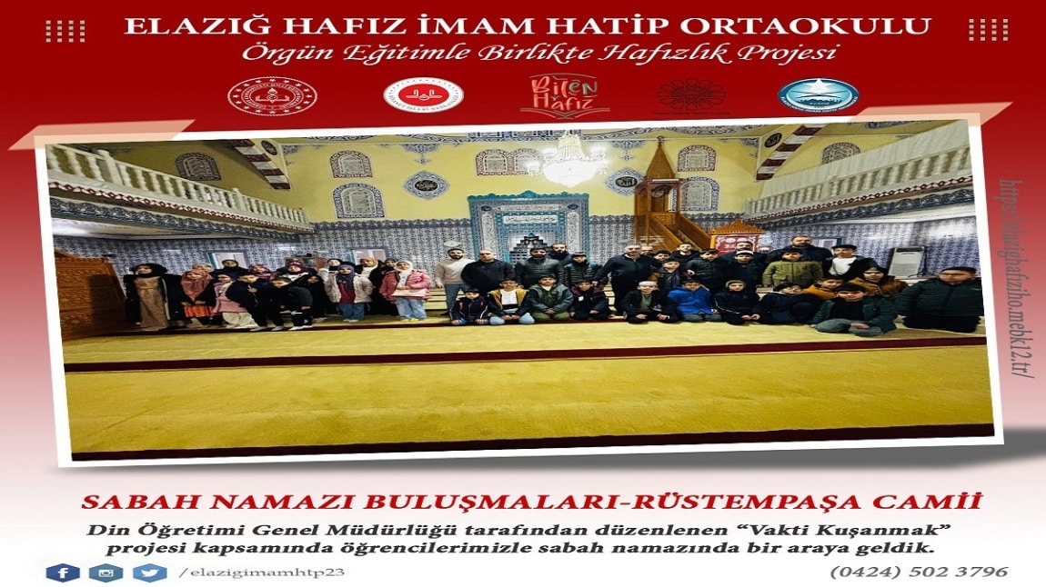 SABAH NAMAZI BULUŞMALARI RÜSTEMPAŞA CAMİİ